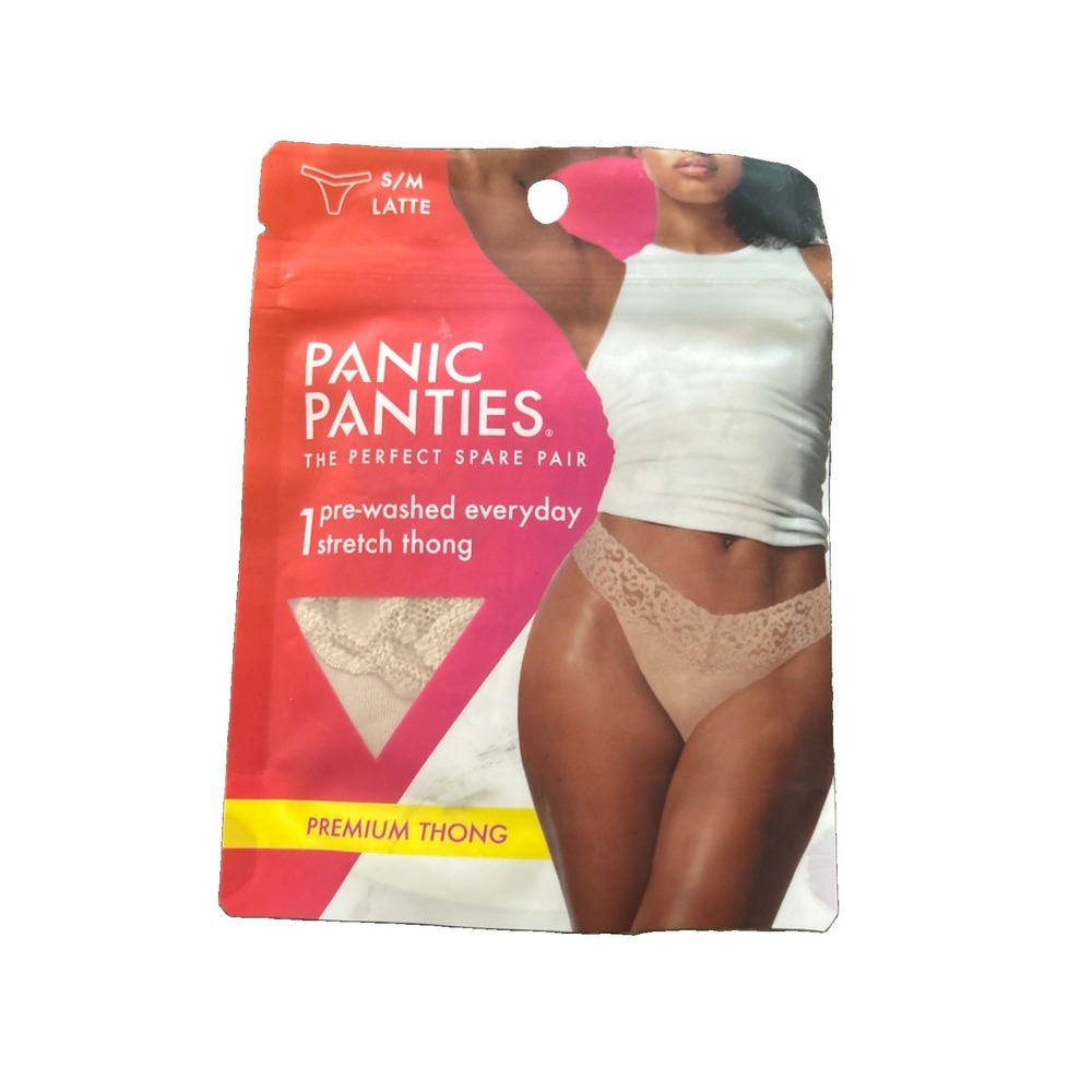 Panic Panties Premium Bikini, S/M, Latte Color SEALED